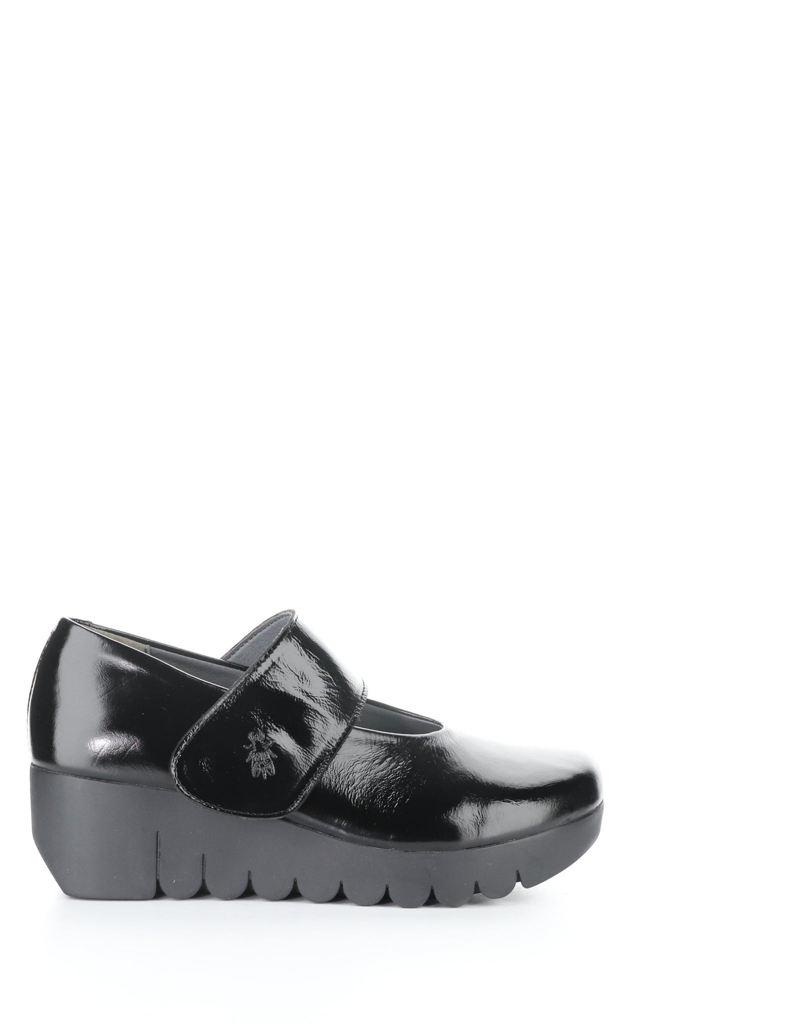 Fly London "Vari"Black Patent - Wedge Shoe