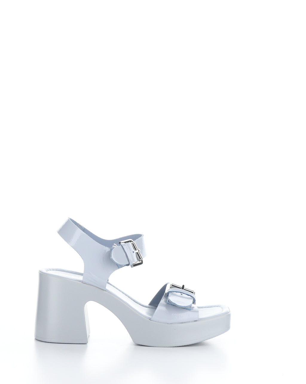 Bos & Co "Vela" Double buckle fashion sandal ice