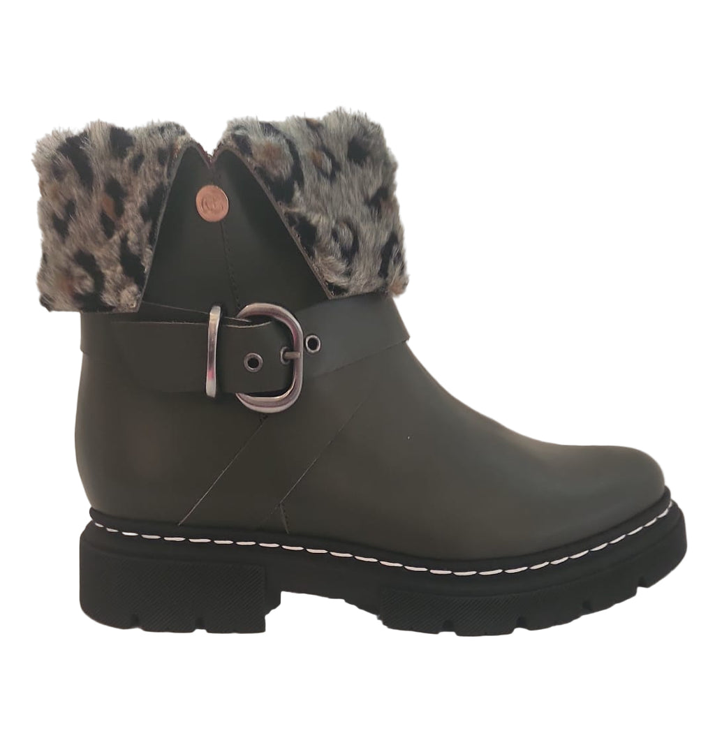 Chanii B "Lyone" Olive - Bootie