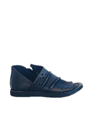 AS98 A16047-101 Black zip sandal