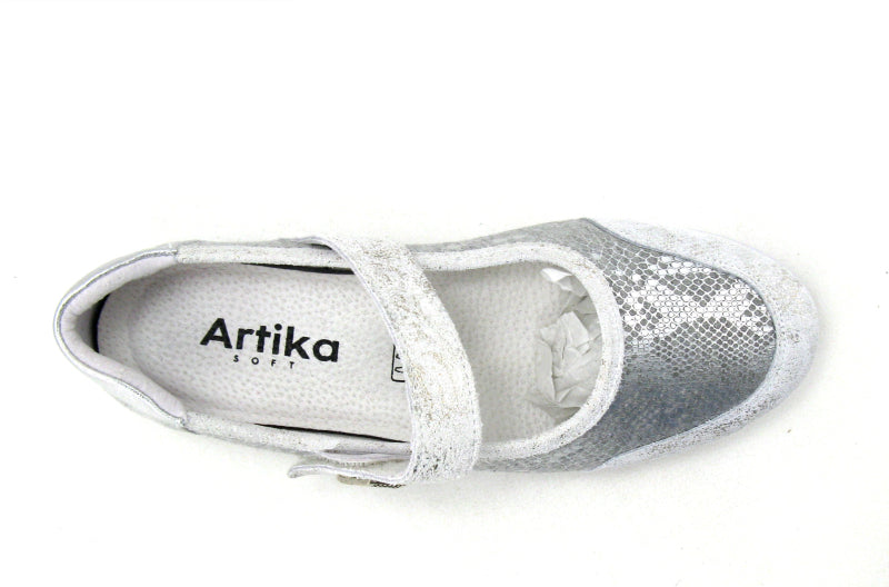 Artika Soft "Menoure" Silver - Ballerina Shoe