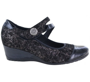 Geo Reino "Canope" Orion Noir - Wedge Shoe