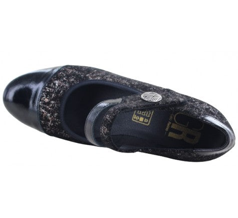 Geo Reino "Canope" Orion Noir - Wedge Shoe