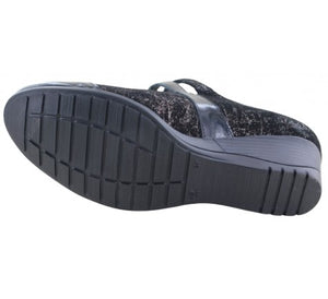 Geo Reino "Canope" Orion Noir - Wedge Shoe