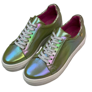 Chanii B "Figaro" Iridescent Green - Sneaker