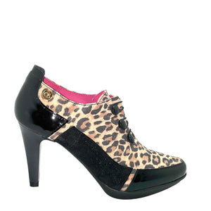 Chanii B "Dijon" Black/Leop - Shoe-Bottie