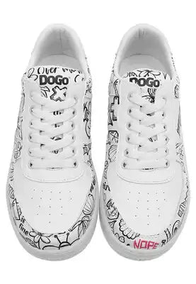 DoGo "Dice - Never Say Never" White/Black - Sneaker