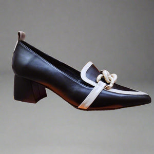 Dibia 11078 Black and white dress shoe