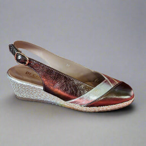 DI CHENZO "Dama-927" Multi metallic espadrille