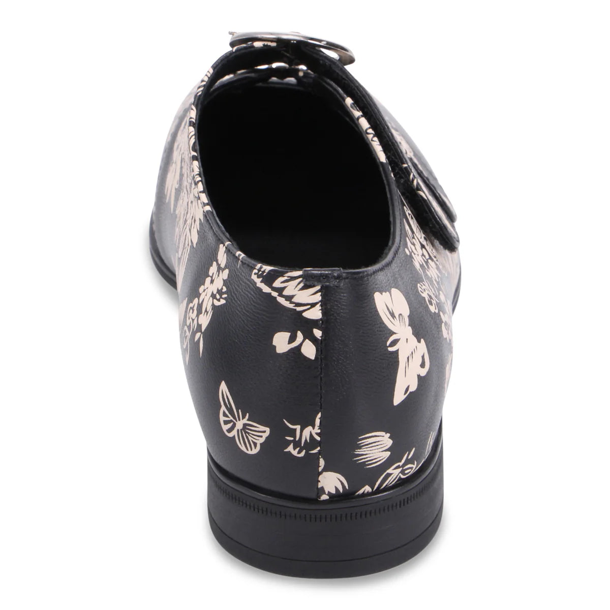 Django & Juliette "Gifth" Black/Milk Floral - Mary-Jane