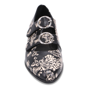 Django & Juliette "Gifth" Black/Milk Floral - Mary-Jane