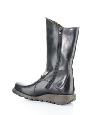 Fly London "MES" Black tall wedge boot