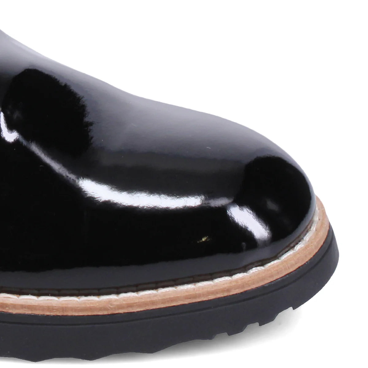 Django & Juliette "Ohmy" Black Patent - Platform Bootie