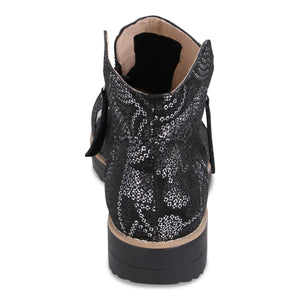 Django & Juliette "Ohmy" Black Sparkle - Ankle Bootie