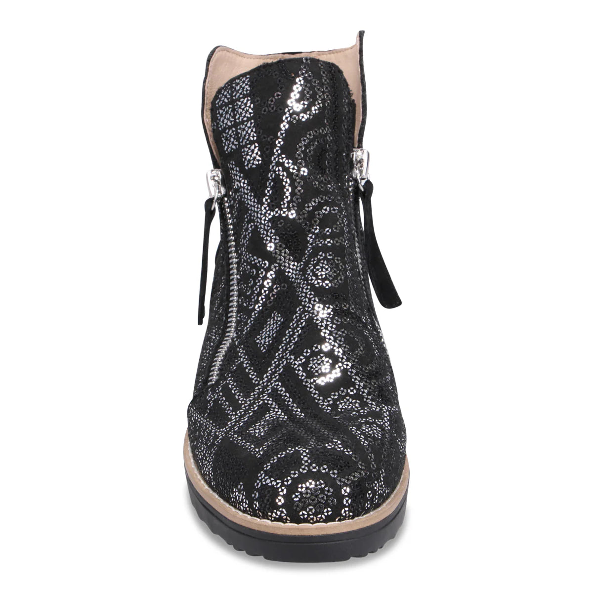 Django & Juliette "Ohmy" Black Sparkle - Ankle Bootie