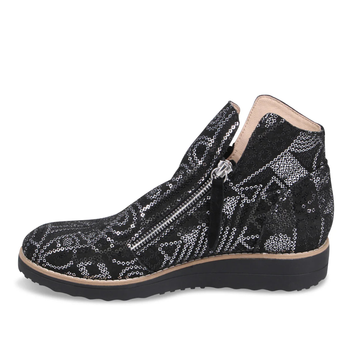 Django & Juliette "Ohmy" Black Sparkle - Ankle Bootie