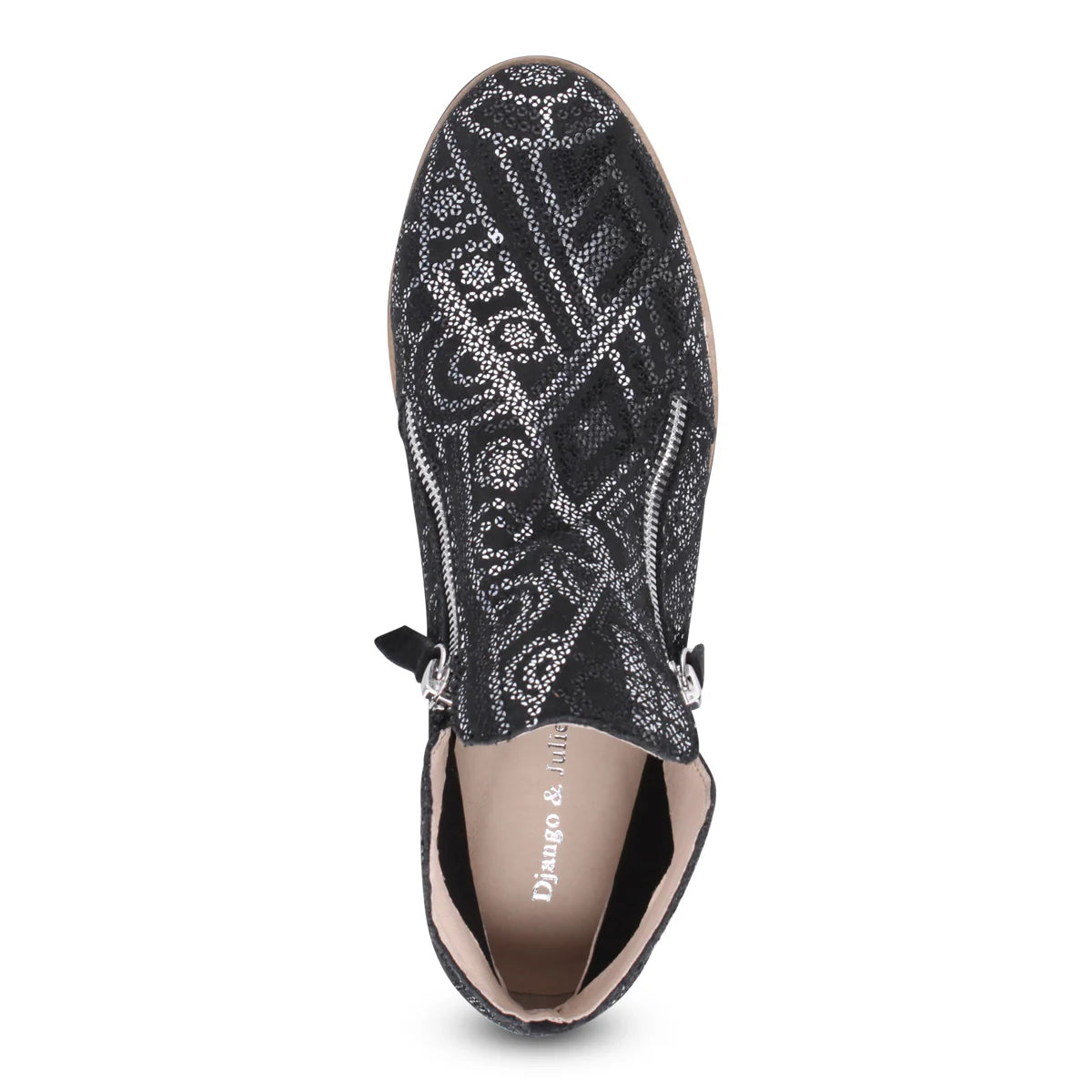Django & Juliette "Ohmy" Black Sparkle - Ankle Bootie