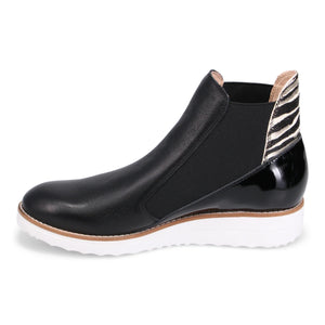 Django & Juliette "Osiel" Black/Zebra - Wedge Boot