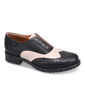Miz Mooz "Peabody" Black/Cream - Loafer
