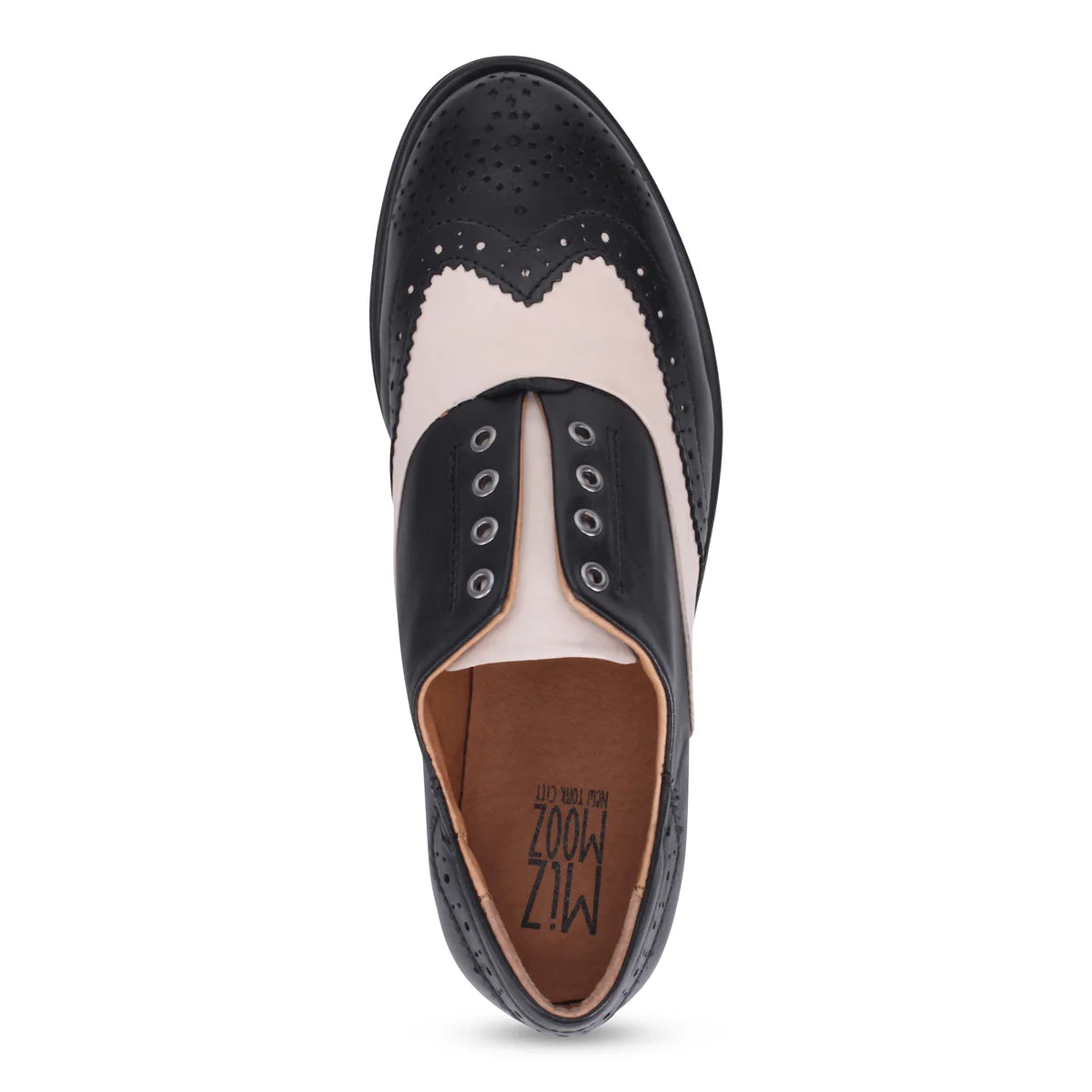 Miz Mooz "Peabody" Black/Cream - Loafer