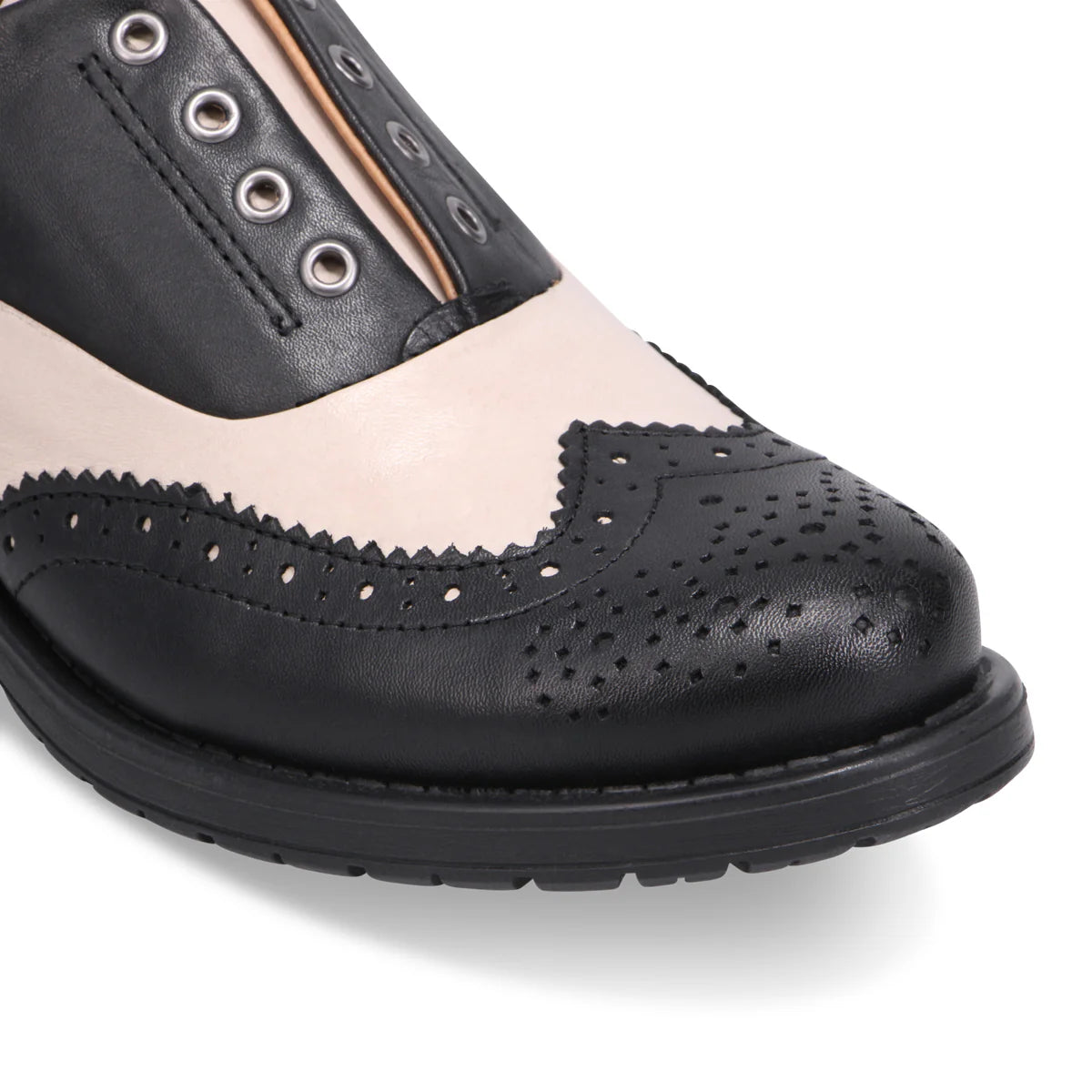 Miz Mooz "Peabody" Black/Cream - Loafer