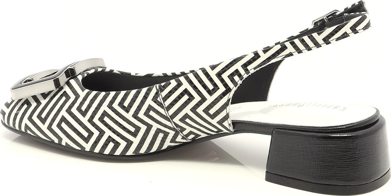 Capelli Rossi "Gale" Black/White - Slingback Pump