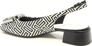 Capelli Rossi "Gale" Black/White - Slingback Pump