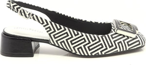 Capelli Rossi "Gale" Black/White - Slingback Pump
