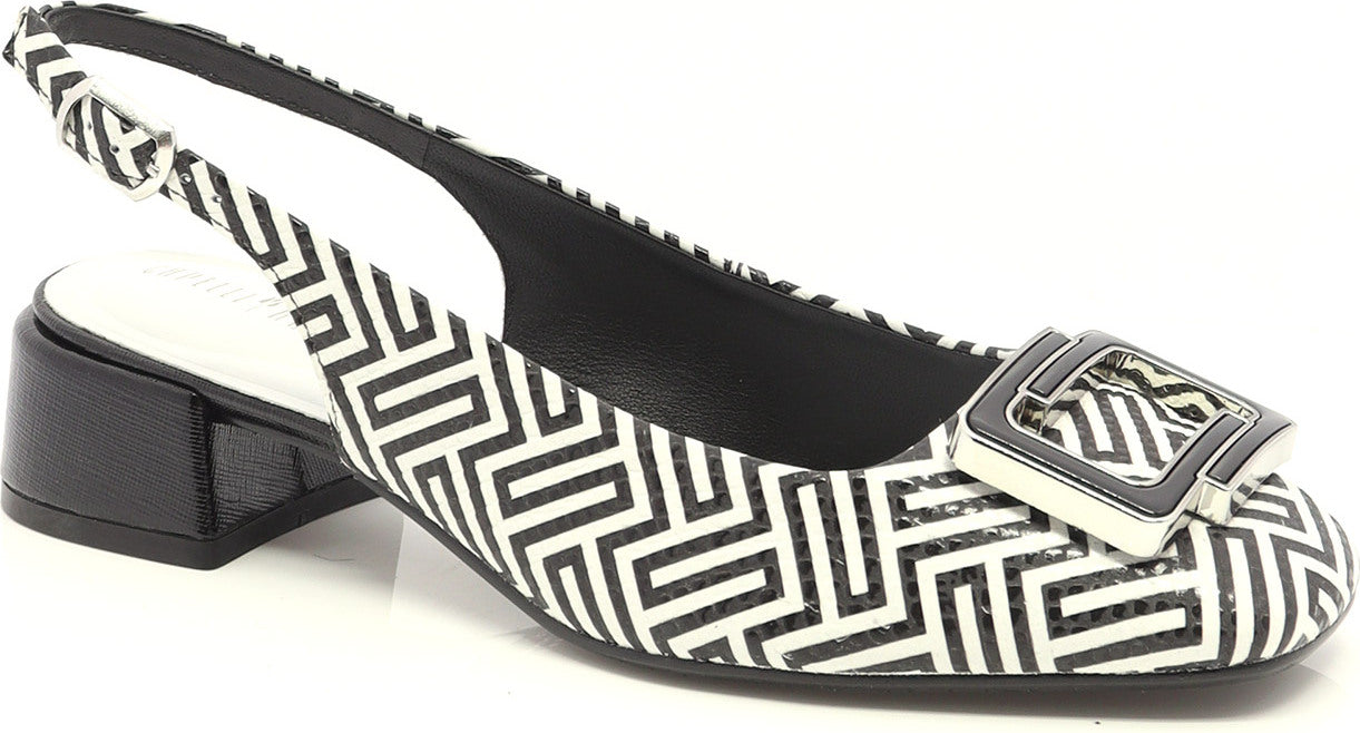 Capelli Rossi "Gale" Black/White - Slingback Pump