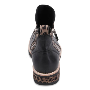 Django & Juliette "Rhain" Black/Leo - Ankle Boot