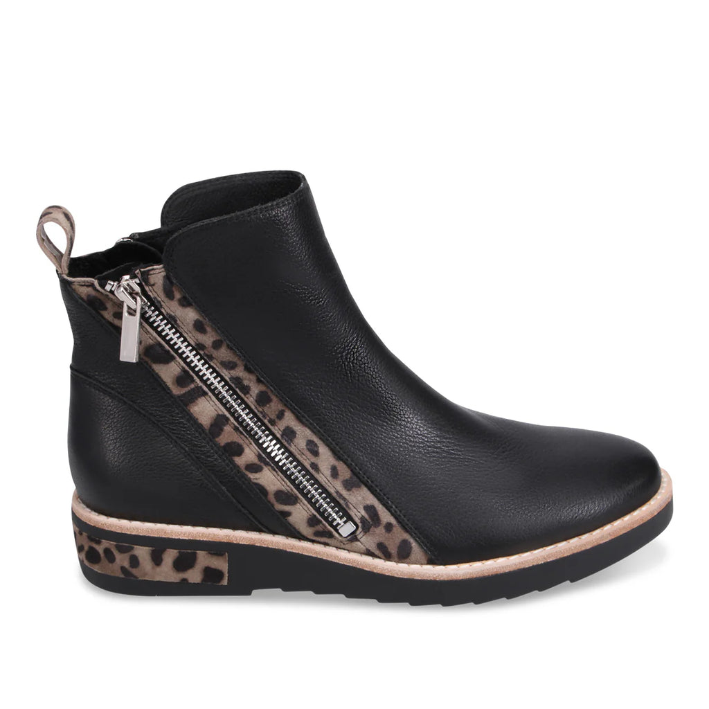 Django & Juliette "Rhain" Black/Leo - Ankle Boot
