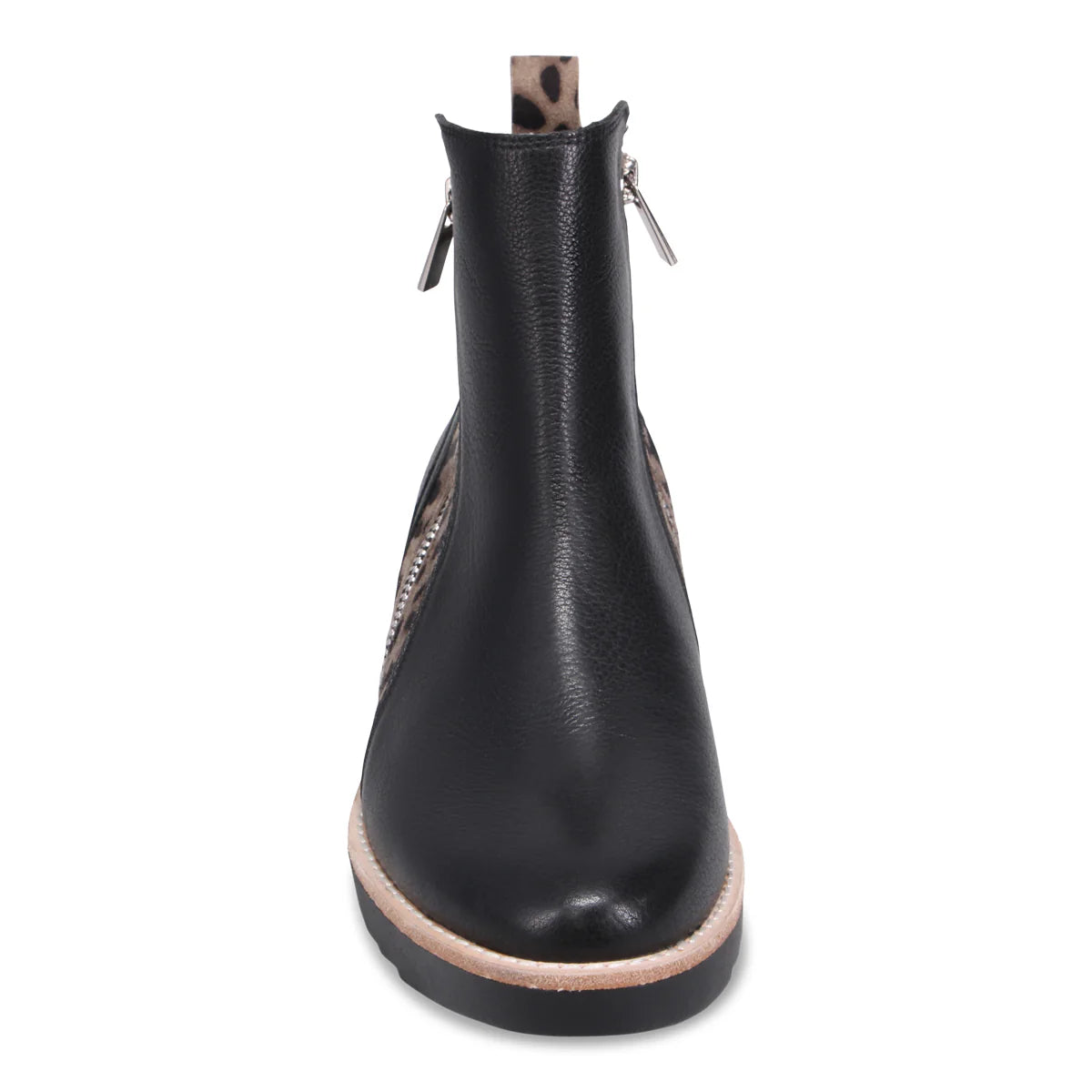 Django & Juliette "Rhain" Black/Leo - Ankle Boot