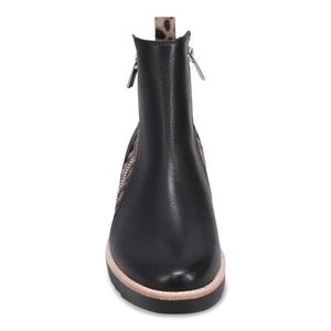 Django & Juliette "Rhain" Black/Leo - Ankle Boot
