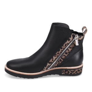 Django & Juliette "Rhain" Black/Leo - Ankle Boot