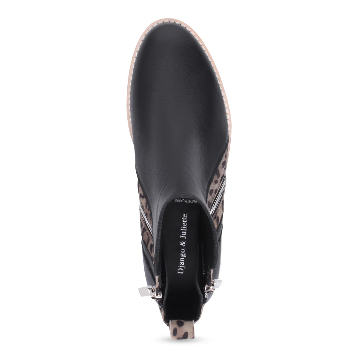 Django & Juliette "Rhain" Black/Leo - Ankle Boot
