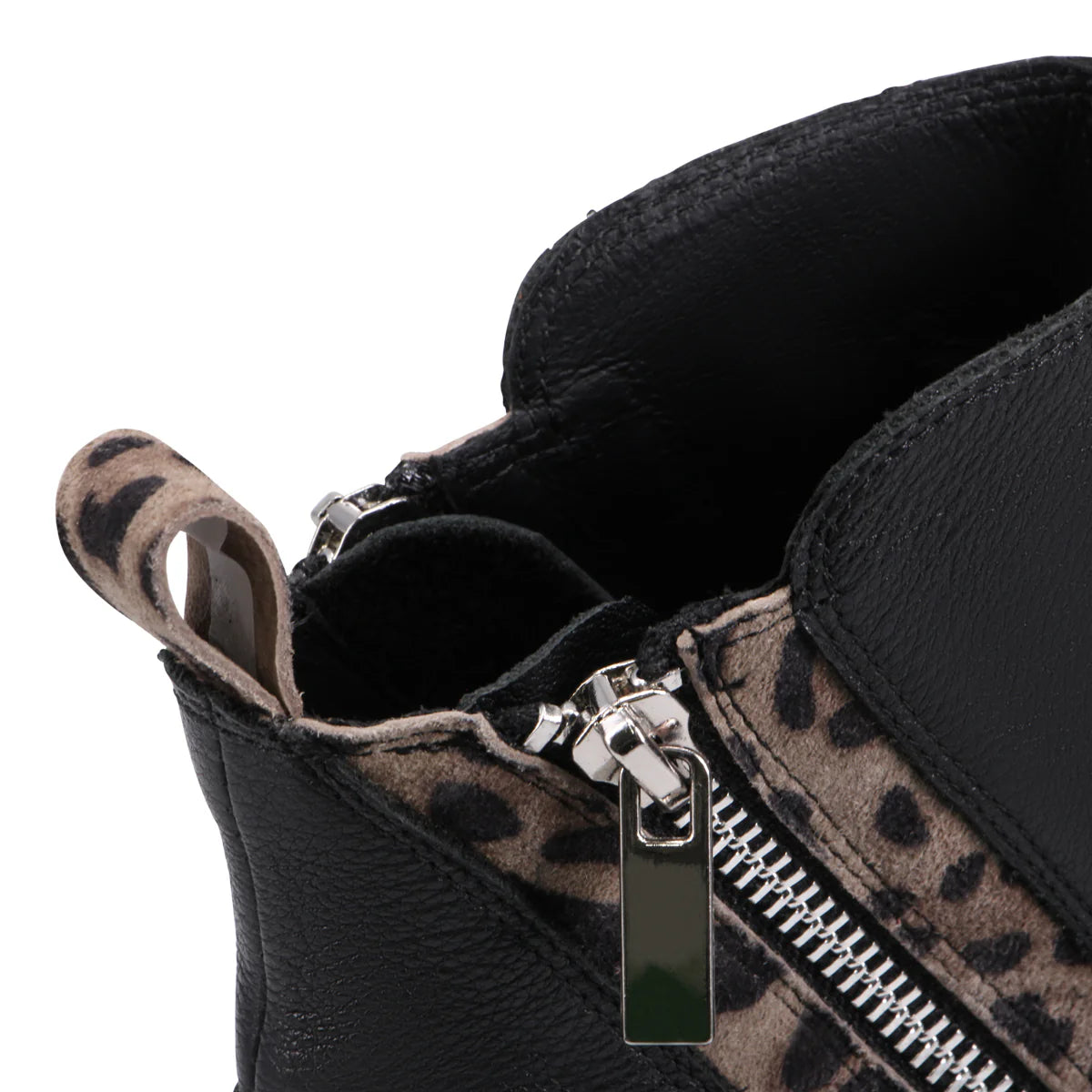 Django & Juliette "Rhain" Black/Leo - Ankle Boot