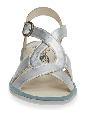 Fly London "Cula" Shiny Silver - Sandal