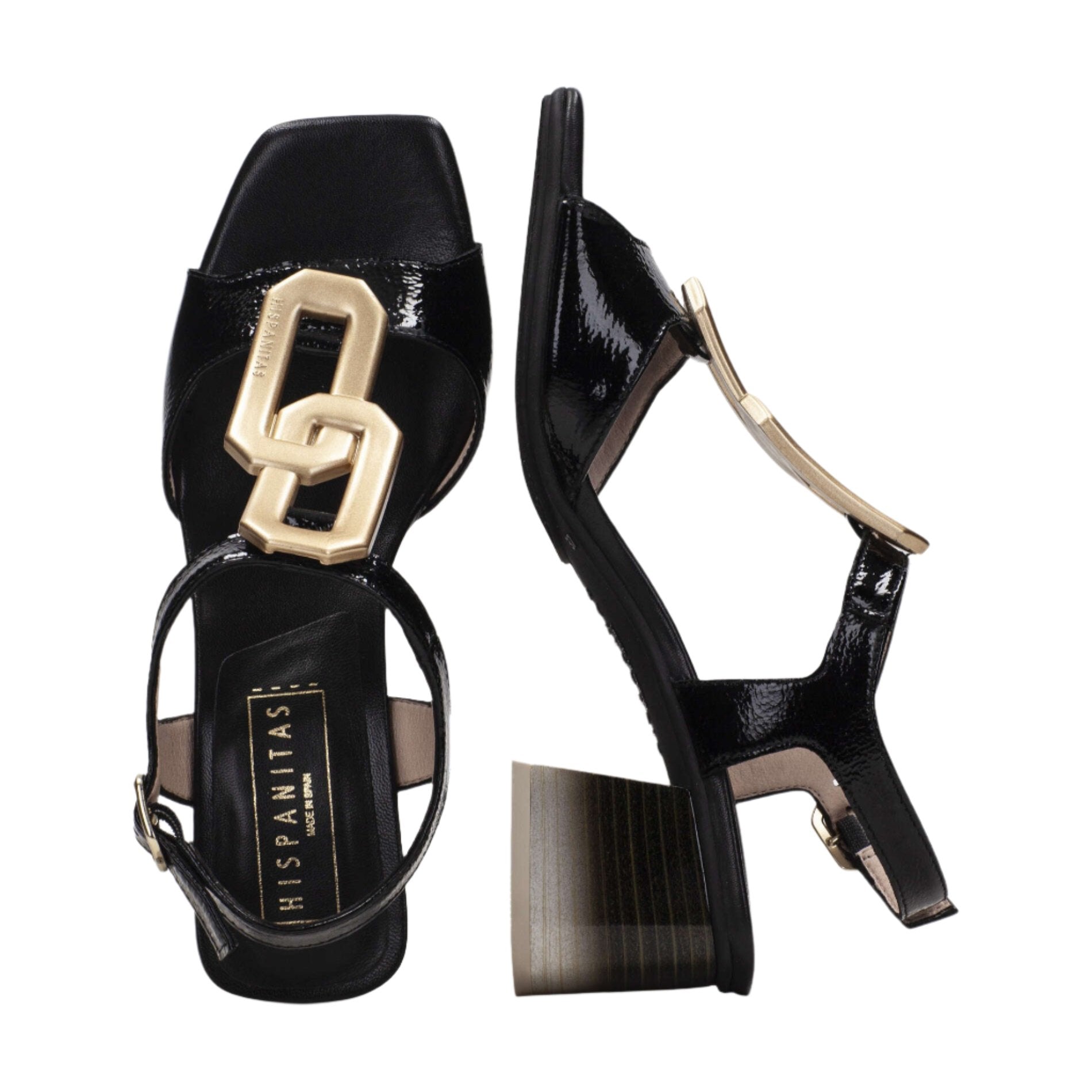 Hispanitas "HV232811" Black Patent - Sandal