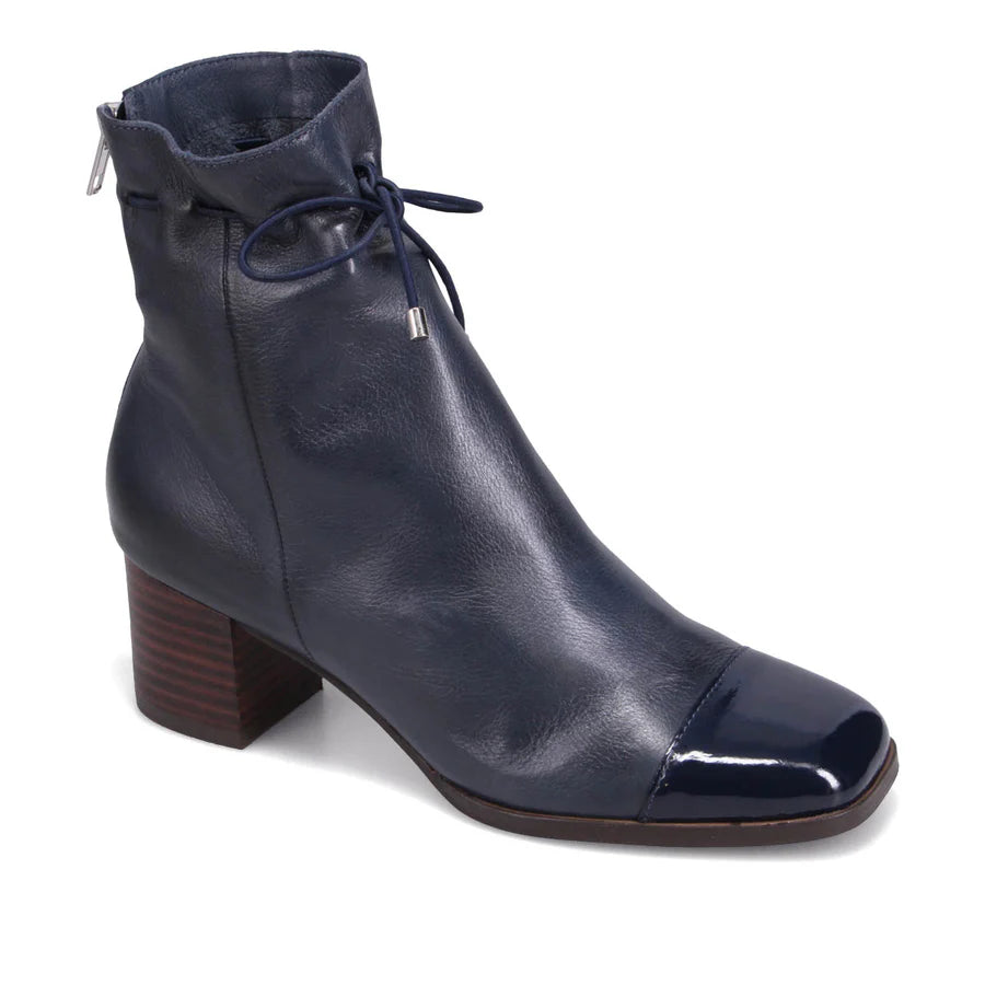 Django & Juliette "Valina" Navy - Ankle Boot