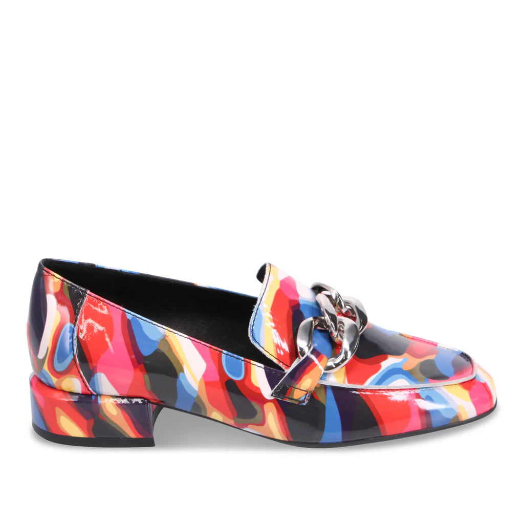 Django & Juliette "Vivandy" Black/Multi Swirl - Loafer