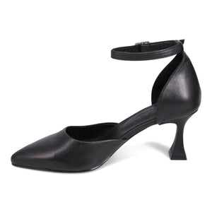 Bueno "Wells" Black - Ankle-Strap Heel