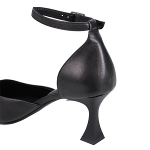 Bueno "Wells" Black - Ankle-Strap Heel