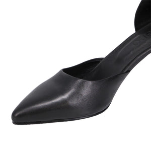 Bueno "Wells" Black - Ankle-Strap Heel