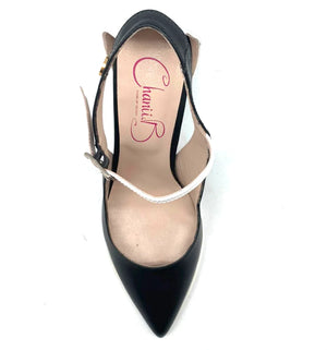 Chanii B "Pointure" Black/White Newsprint - High Heel