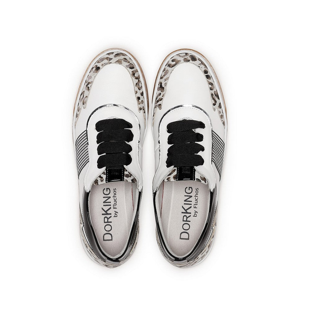Dorking "D8730" White/Black - Dressy Sneaker