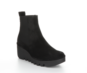 Fly London "Bagu" Black - Short Boot