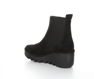 Fly London "Bagu" Black - Short Boot