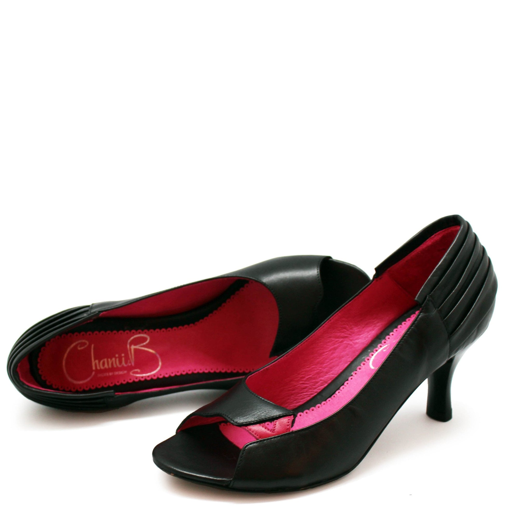 Chanii B "Fashion" Black/Fuchsia Shoe