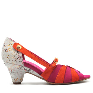 Chanii B "Freya" Fuchsia/Orange Shoe