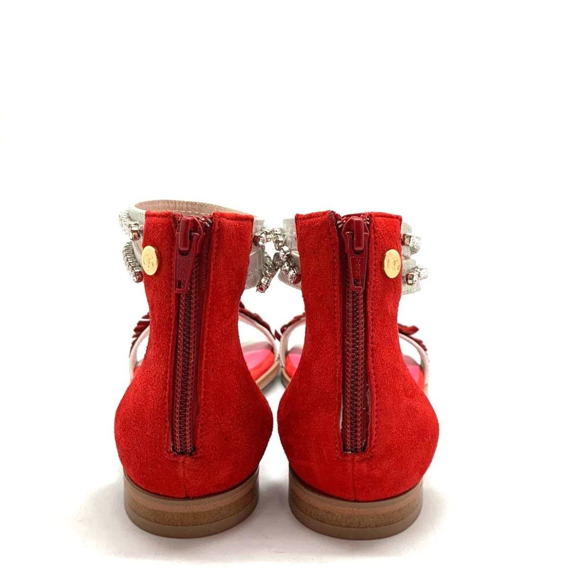Chanii B "Izzy" Red/Silver - Sandal